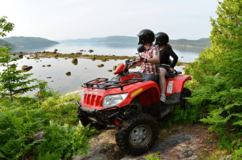 15 min. Tadoussac : Guided ATV tour excursion - How the family setup really works
