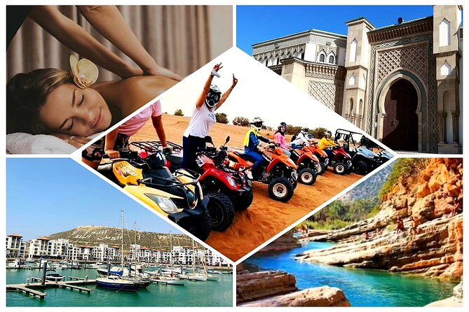 4 excursions in 1 pack = city tour + hammam massage + quad or buggy + paradise - Why this package works for an Agadir stay