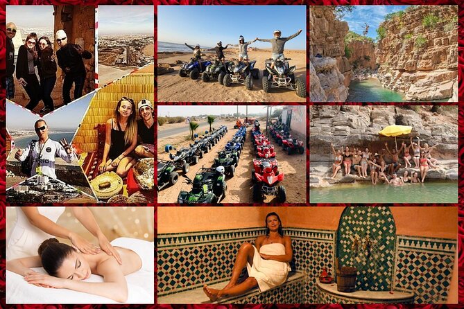 4 Excursions In 1 Pack = City tour + Quads + Hammam-massage + Paradise Valley - Four Agadir experiences in one package