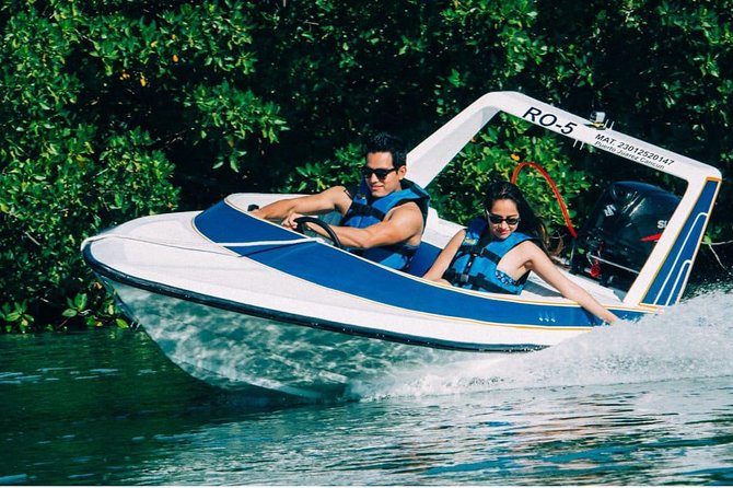 5-in-1 Adventure in Cancun: ATVs, Ziplines, Speed Boat, Snorkel and Cenote Swim - Jungle ATVs on a rough circuit
