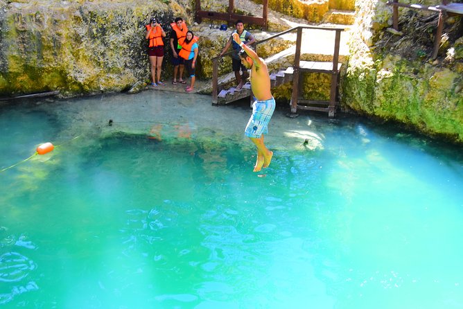 5-in-1 Adventure in Cancun: ATVs, Ziplines, Speed Boat, Snorkel and Cenote Swim - Cenote swimming, cliff jumping, and a late lunch