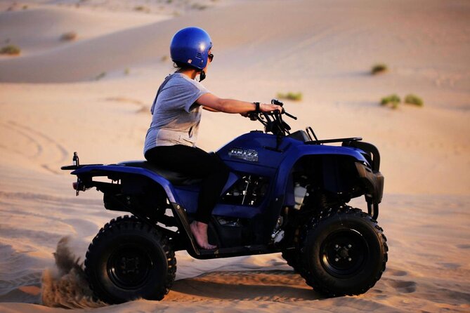 6-Hour Dubai Desert Safari with BBQ Dinner & Quad Biking - Tanoura, belly dance, and fire after dark