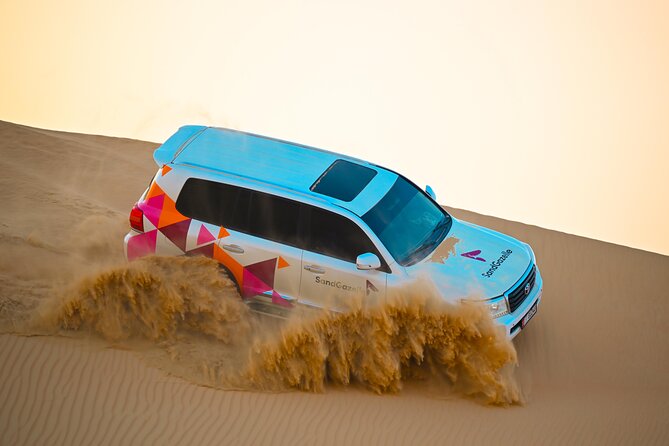 Abu Dhabi Evening Desert Safari - Dune bashing Camel ride and BBQ - The remote camp after dark