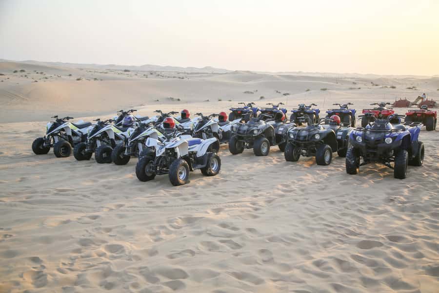 Abu Dhabi Traditional Desert Camp Experience And Quad Bike - BBQ dinner and evening performances