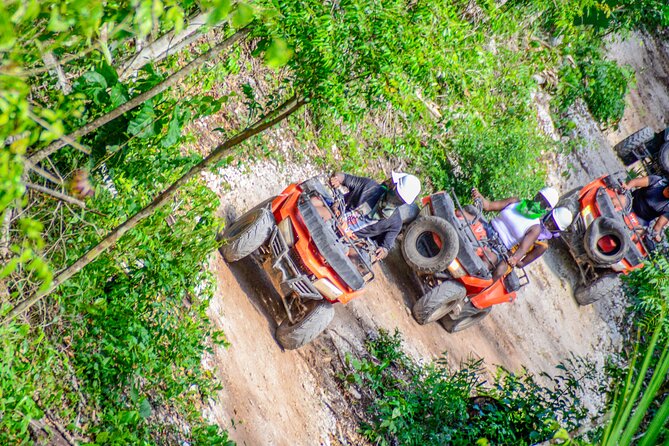 Action-packed Cancun ATV tour, Ziplines, Cenote, Lunch and More - Short ziplines and suspension bridges