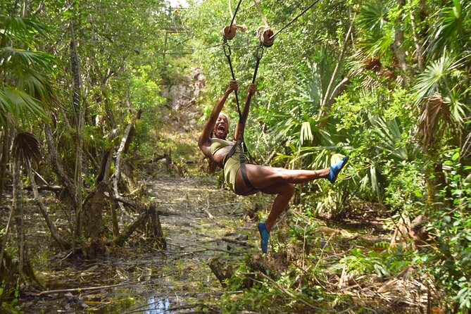 Adventure in the Mayan Jungle with ATV and Zip Line in Tulum - Zip lines from short runs to the Evolution line