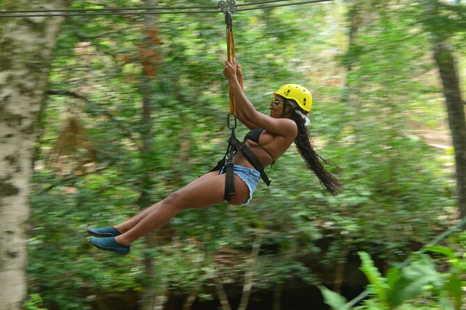 Adventure in the Mayan Jungle with ATV and Zip Line in Tulum - The rappel wall and the Mayan ceremony