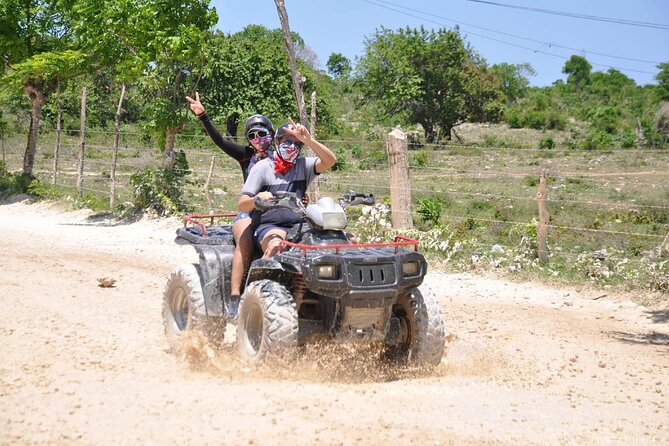 Adventurous Quadricycle From the Heart of Punta Cana to Macao Beach - Entering the cave and finding the underground river