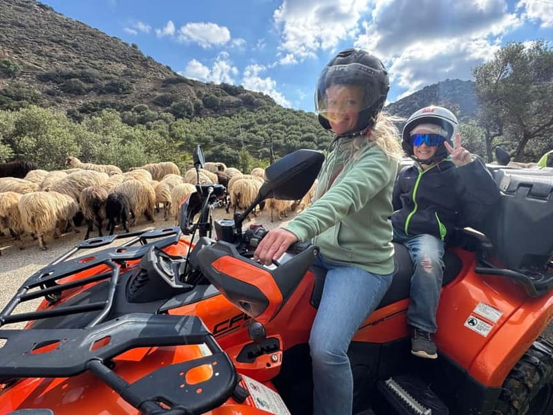 Ag. Pelagia Crete: Quad Safari to explore authentic villages - Reaching Achlada by mountain track