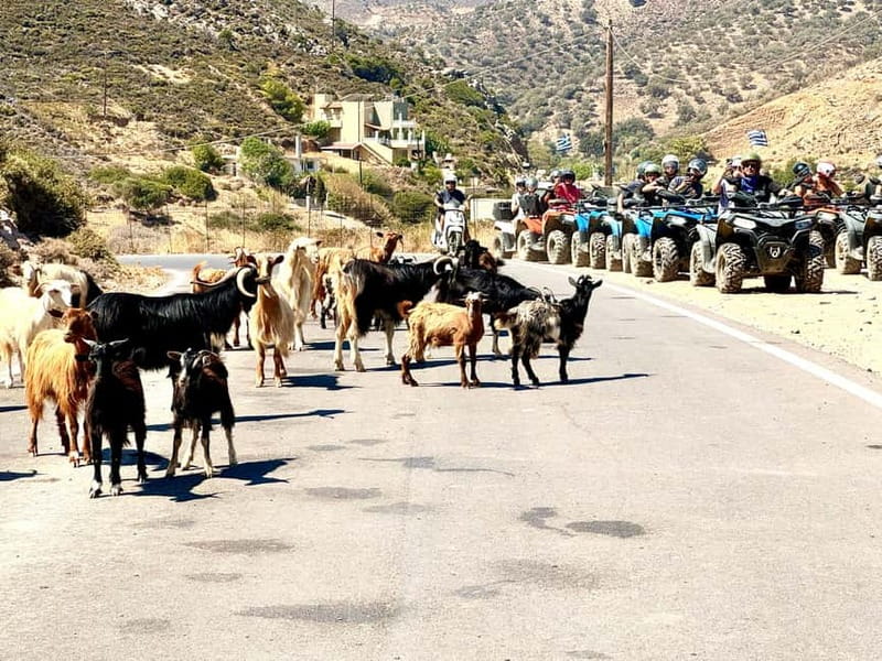 Ag. Pelagia Crete: Quad Safari to explore authentic villages - Walking through Achlada’s ghost town
