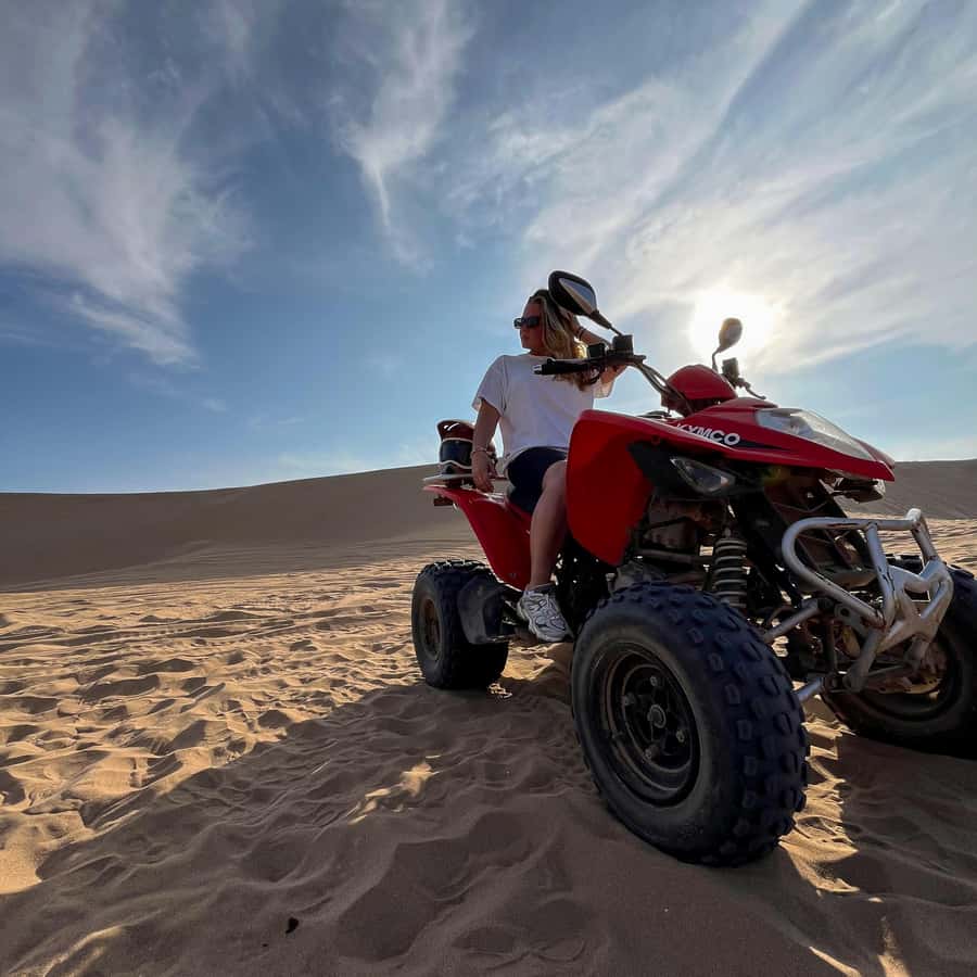 Agadir: Quad Biking Ride Desert Adventure - Reaching the dunes and the Atlantic shore