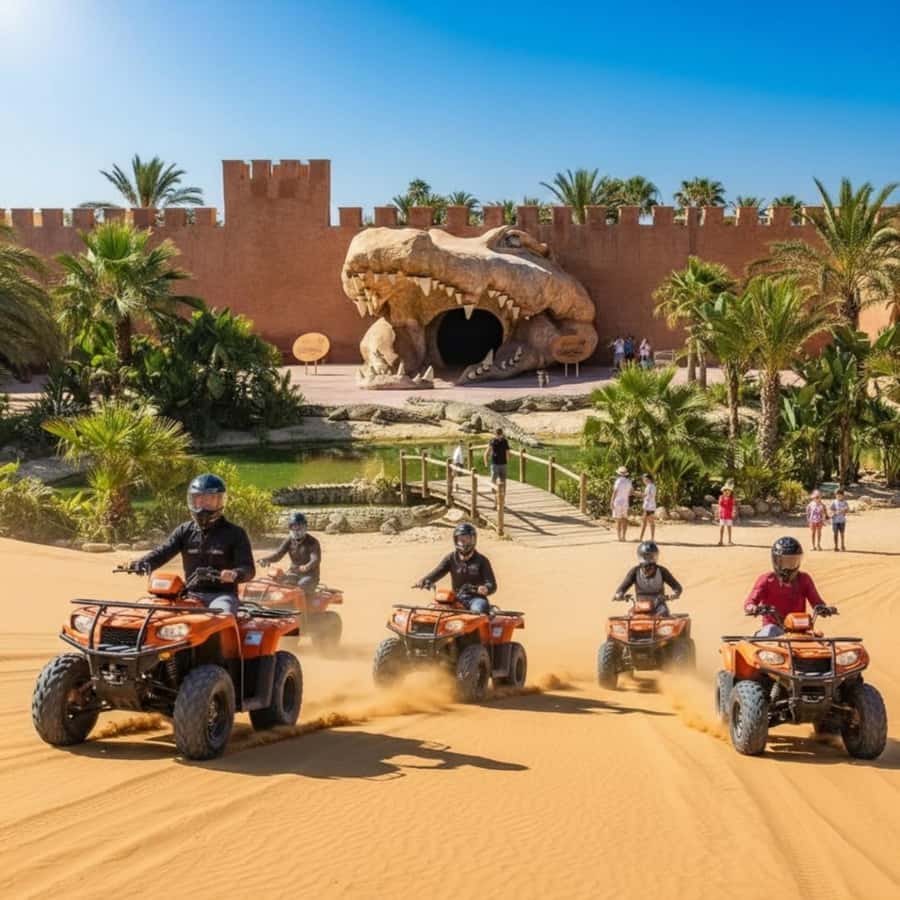 Agadir: Quad Safari with Crocoparc Optional - Pickup from Agadir and the short drive out