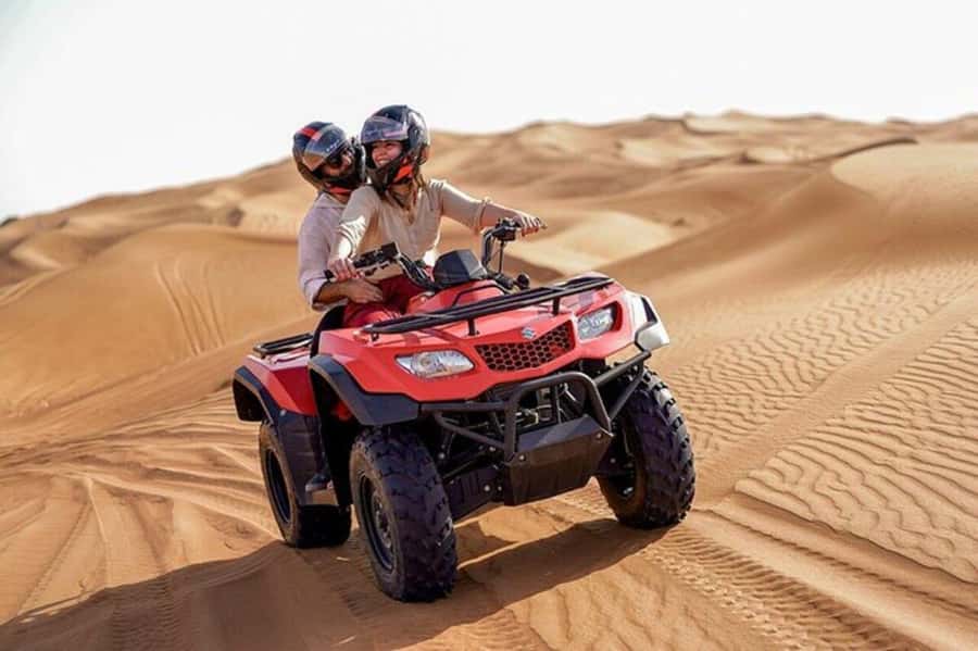 Agadir/Taghazout: Beach Quad Bike & Desert Sandboarding Tour - Quad biking beside the beach