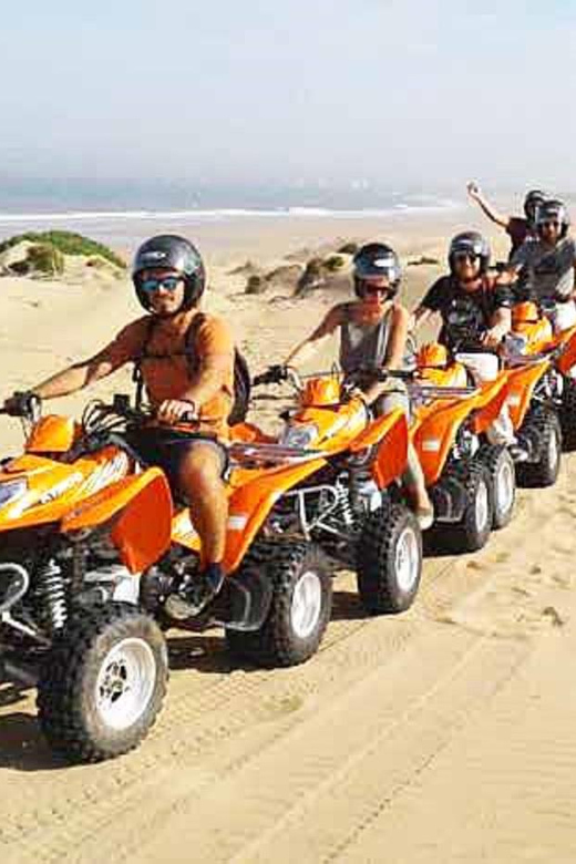 Agadir/Taghazout : Quad Bike Safari Desert - The beach stop beside the Atlantic