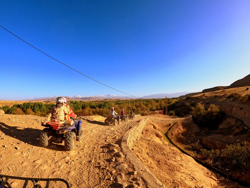 Agafay and atlas: Quad and camel experience - Quad biking across the dry hills