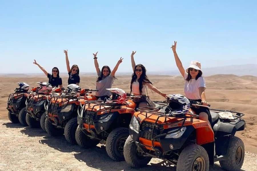 Agafay Desert Day: Quad Bike, Lunch & Swim Adventure - Arriving in the rocky Agafay Desert
