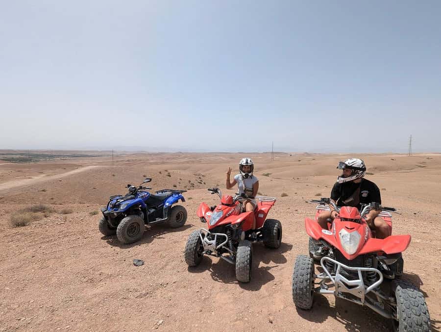 Agafay Desert: Quad Bike Experience with Lunch - Riding the rocky Agafay Desert
