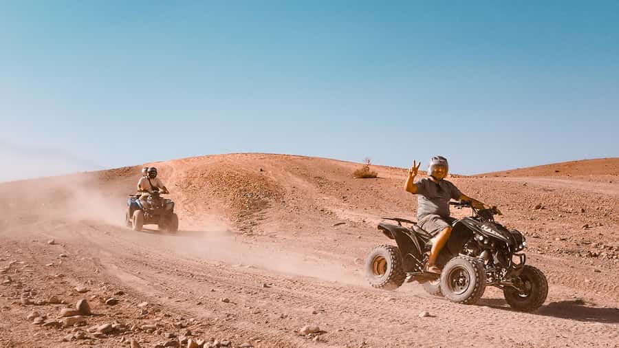 Agafay Desert: Quad Biking, Camel Ride, Lunch - One hour on the quads