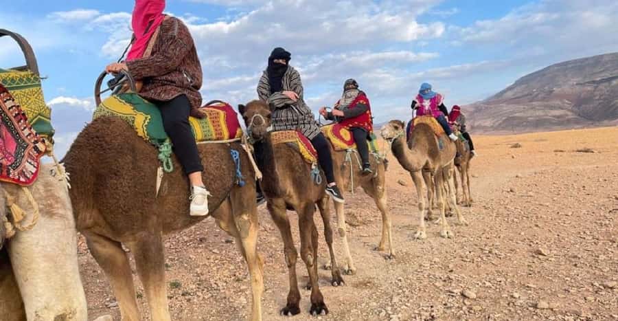 Agafay: Half-Day Rocky Desert Quad & Camel Ride with Lunch - The camel ride across Agafay’s open plateau
