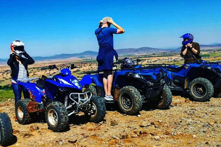 Agafay: Half-Day Rocky Desert Quad & Camel Ride with Lunch - Families, couples, and first-time riders