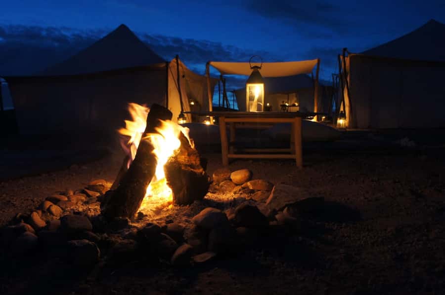 Agafay: Quad, Camel Ride & Dinner Show from Marrakech - The fire show is the big finish
