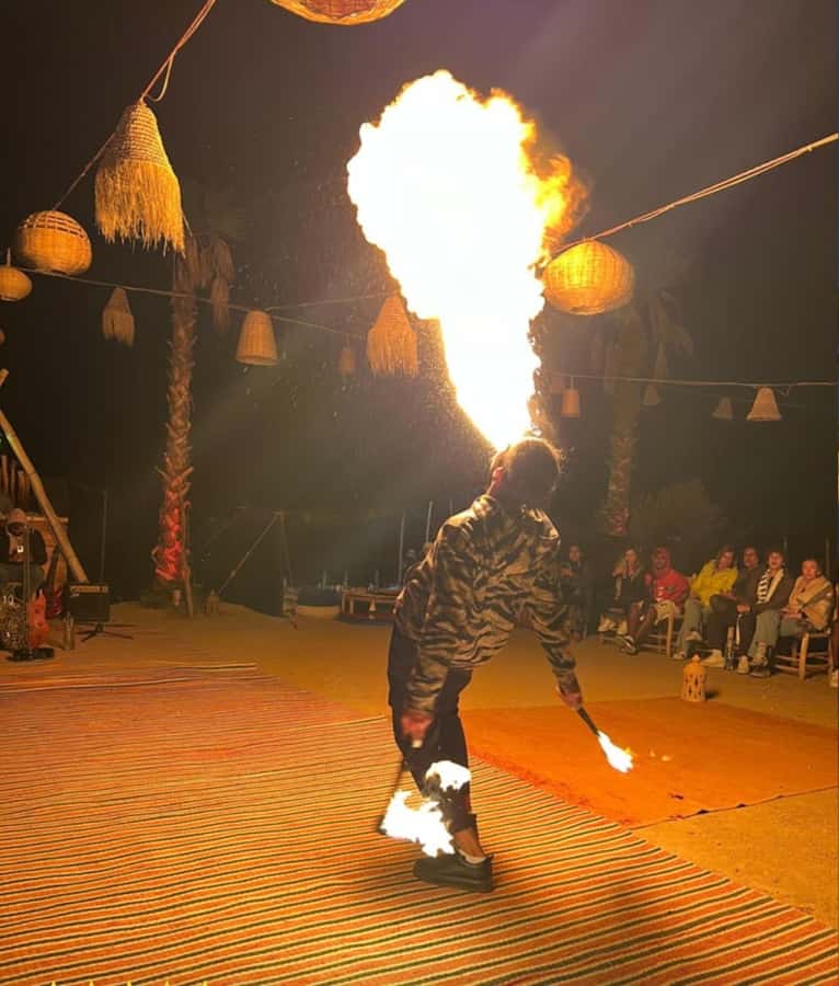 Agafay tour Quade Bike, Sunset and Romantic Dinner Show - A twenty-minute camel ride at dusk