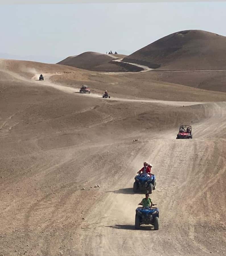 Agafay Tour: Sunset, Dinner, Camel ride, Quad and fire show - Quad biking and why the season matters