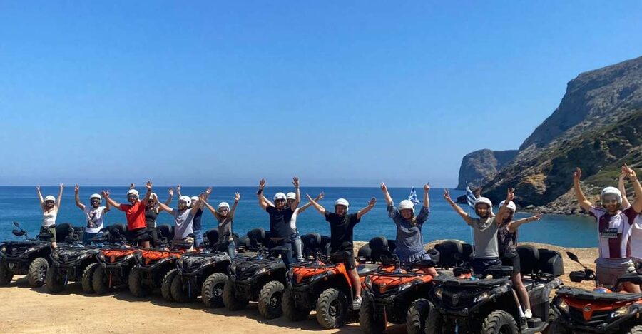 Agia Pelagia Crete Quad Bike authentic backland Tour - Riding out from Agia Pelagia
