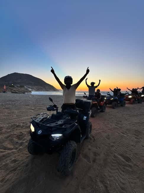 Agia Pelagia: Sunset or Morning Quad Tour & Ghost Town Visit - Starting in Agia Pelagia with a proper practice session