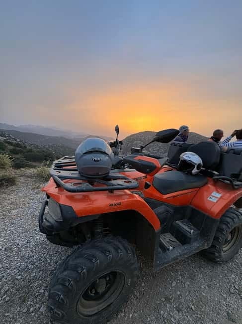 Agia Pelagia: Sunset or Morning Quad Tour & Ghost Town Visit - The first 30 minutes: from resort roads to rough mountain tracks