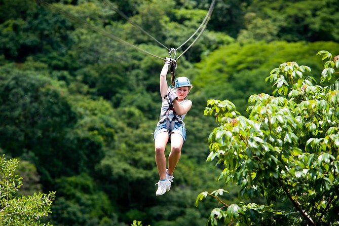Alanya 3 in 1 Combo Full Day Tour Rafting Zipline Quad Bike - The zipline is a light finish, not a major thrill