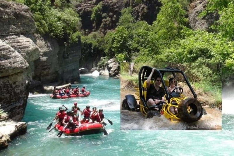 Alanya /Antalya /Side Rafting and Buggy, Quad Option Zipline - From Antalya resorts to Köprülü Canyon