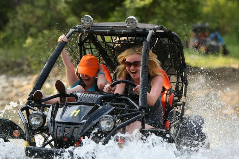 Alanya /Antalya /Side Rafting and Buggy, Quad Option Zipline - Seven kilometers of rapids and quiet water