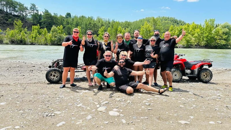 Alanya/Side/Antalya: Canyon Rafting, Buggy & Zipline Tour - The 400-meter swim through Köprülü Canyon