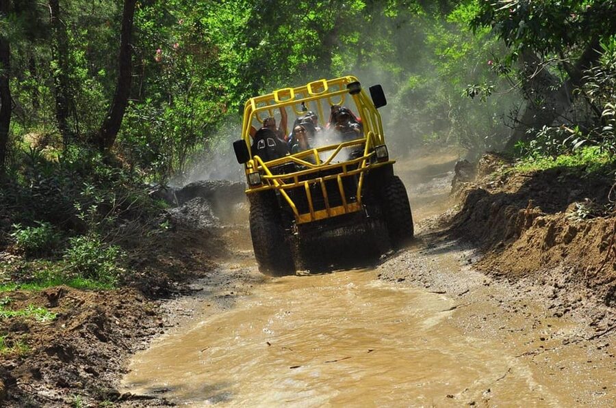 Alanya: Super Combo Quad, Buggy, Rafting & Zipline w/Lunch - Rafting through cold, foamy water