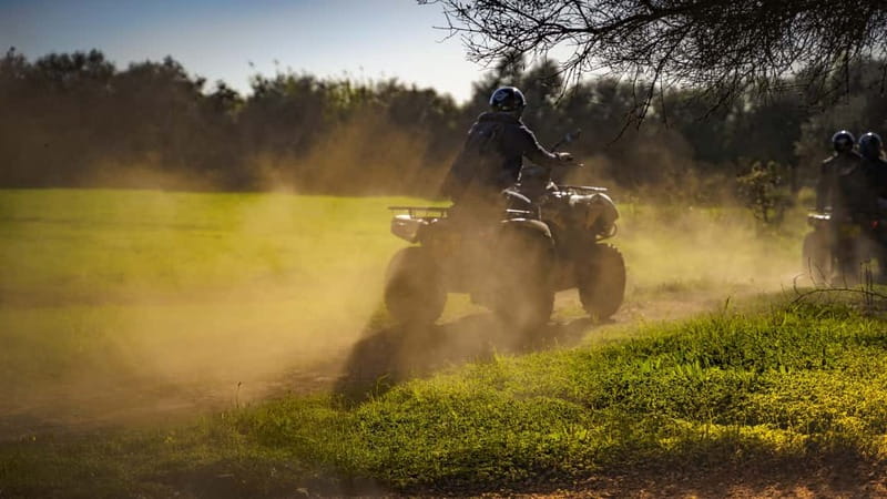 Albufeira: Quad Biking Adventure in the Algarve Countryside - A ten-minute break at Açude do Moinho de Alferes