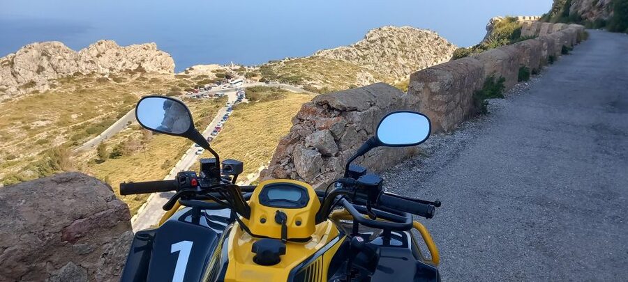 Alcudia: Quad Sightseeing Tour with Viewpoint and Beach - Port de Pollensa and the road to Es Colomer