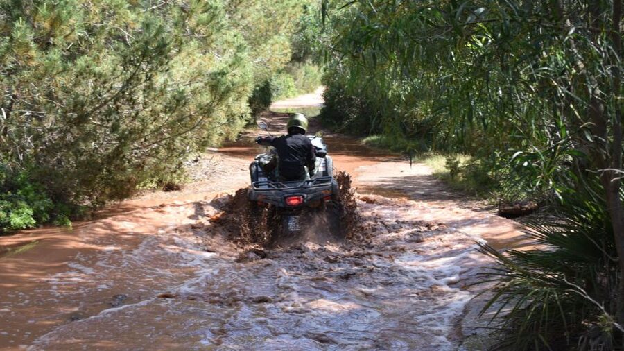 Alghero: Guided Quad Tour with Swim Stop - Porto Ferro Beach and the two towers