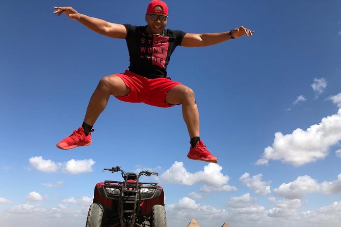 All inclusive Tour Giza Pyramids Sphinx Quadbike Camels Lunch - One hour on a Giza quad bike