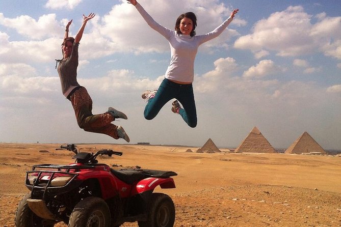 All inclusive Tour Giza Pyramids Sphinx Quadbike Camels Lunch - Lunch, water, and the value of $47