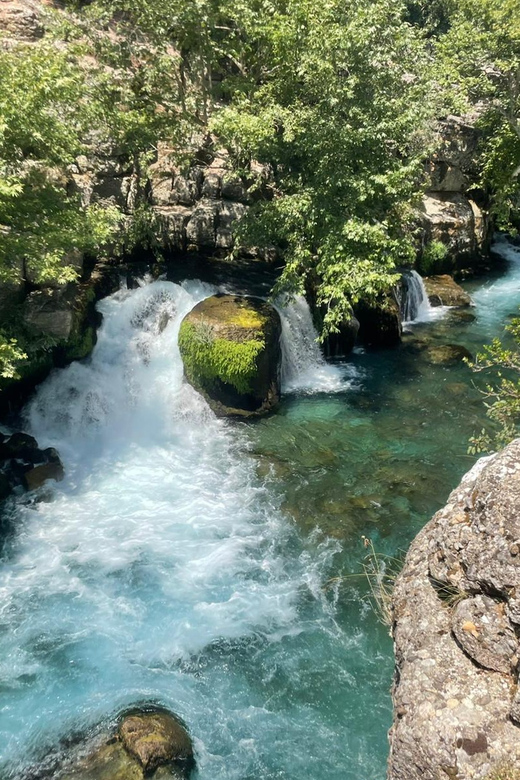 Antalya: Canyoning, Rafting, Quad, Jeep & Zipline with Lunch - Lunch by the river, with one timing warning