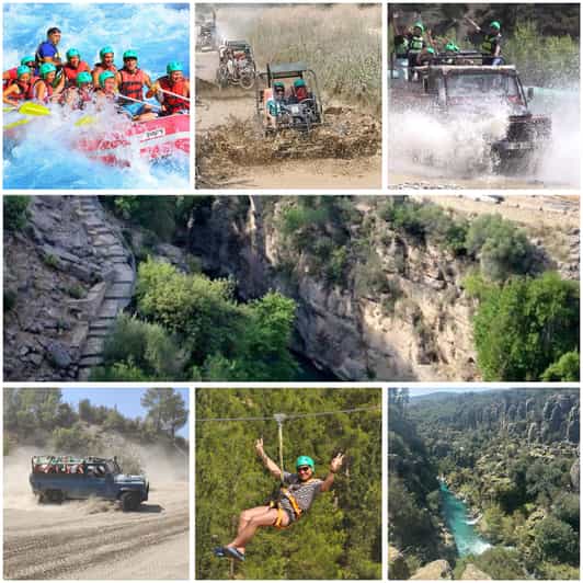 Antalya: Rafting Jeep Buggy&Quad Safari zipline canyon visit - Quad or buggy riding on rough trails