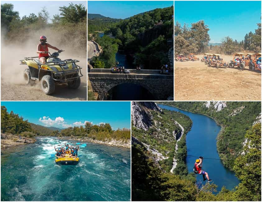 Antalya/Side: Quad, Buggy, Rafting & Zipline Tour with Lunch - Key points to know before you book
