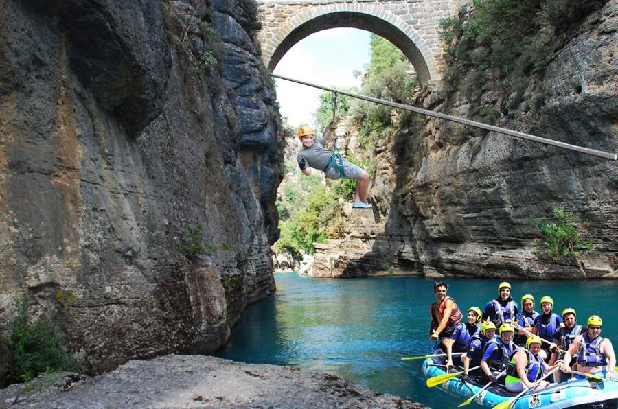 Antalya: Super Combo Quad, Buggy, Rafting & Zipline w/Lunch - Cold river water and a proper rafting run