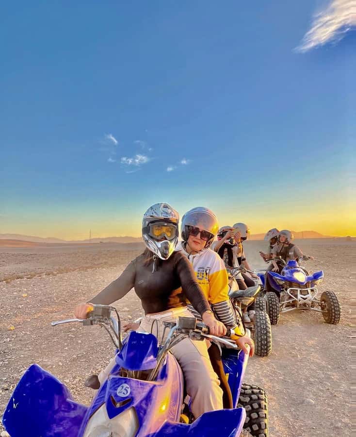 Atlas Mountain & Agafay:Quad Biking and Camel Ride Adventure - The road across Kik Plateau