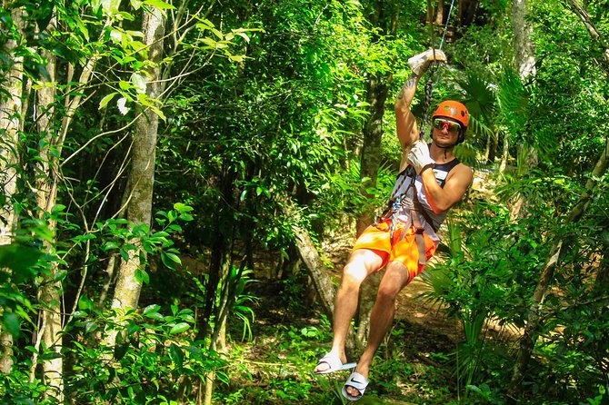 ATV Adventure, Interactive Bridges, Ziplines, Cenote and Lunch - The ATV trail is muddy, rough, and fairly controlled