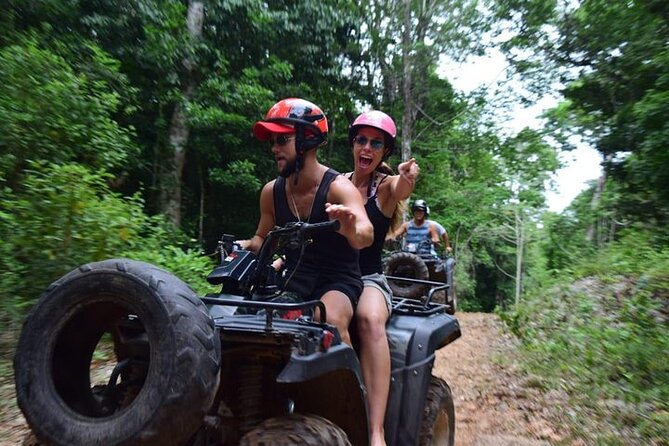 ATV Circuit in Cancun, Horseback Riding, Zip Lines, Cenote, lunch - Six or seven zip lines and a suspension bridge