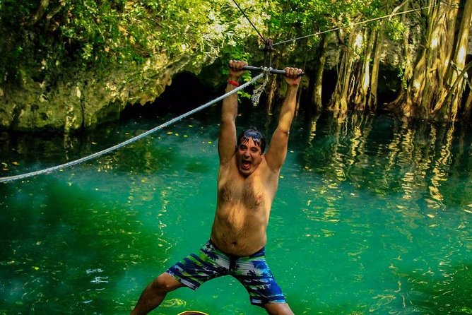Atv experience, Ziplines adventure and Cenote swim from Cancun and Riviera Maya - The zipline circuit and the helpful human touch