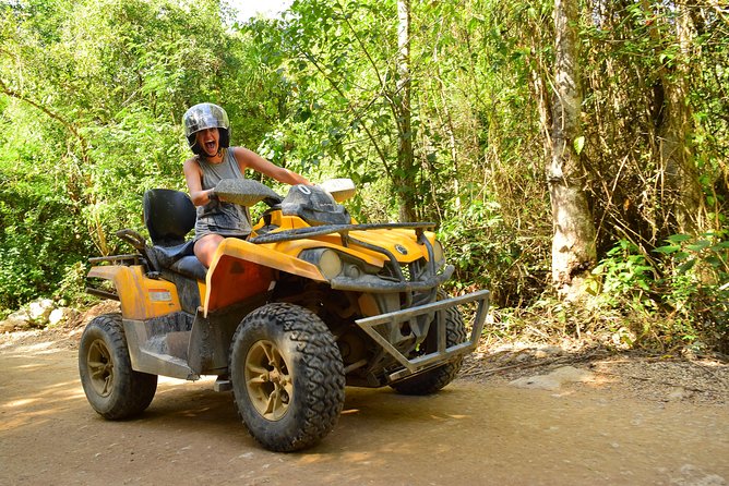 ATV Extreme and Snorkel Combo Tour from Cancun - Getting comfortable on the ATV