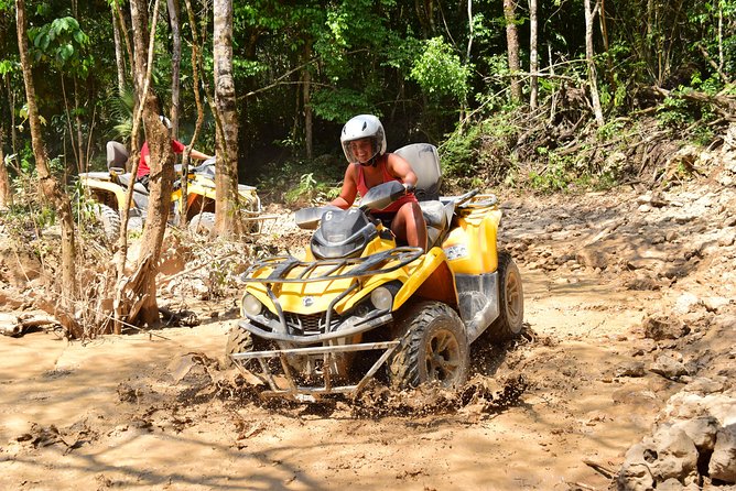 ATV Extreme and Snorkel Combo Tour from Cancun - Ziplines above the jungle